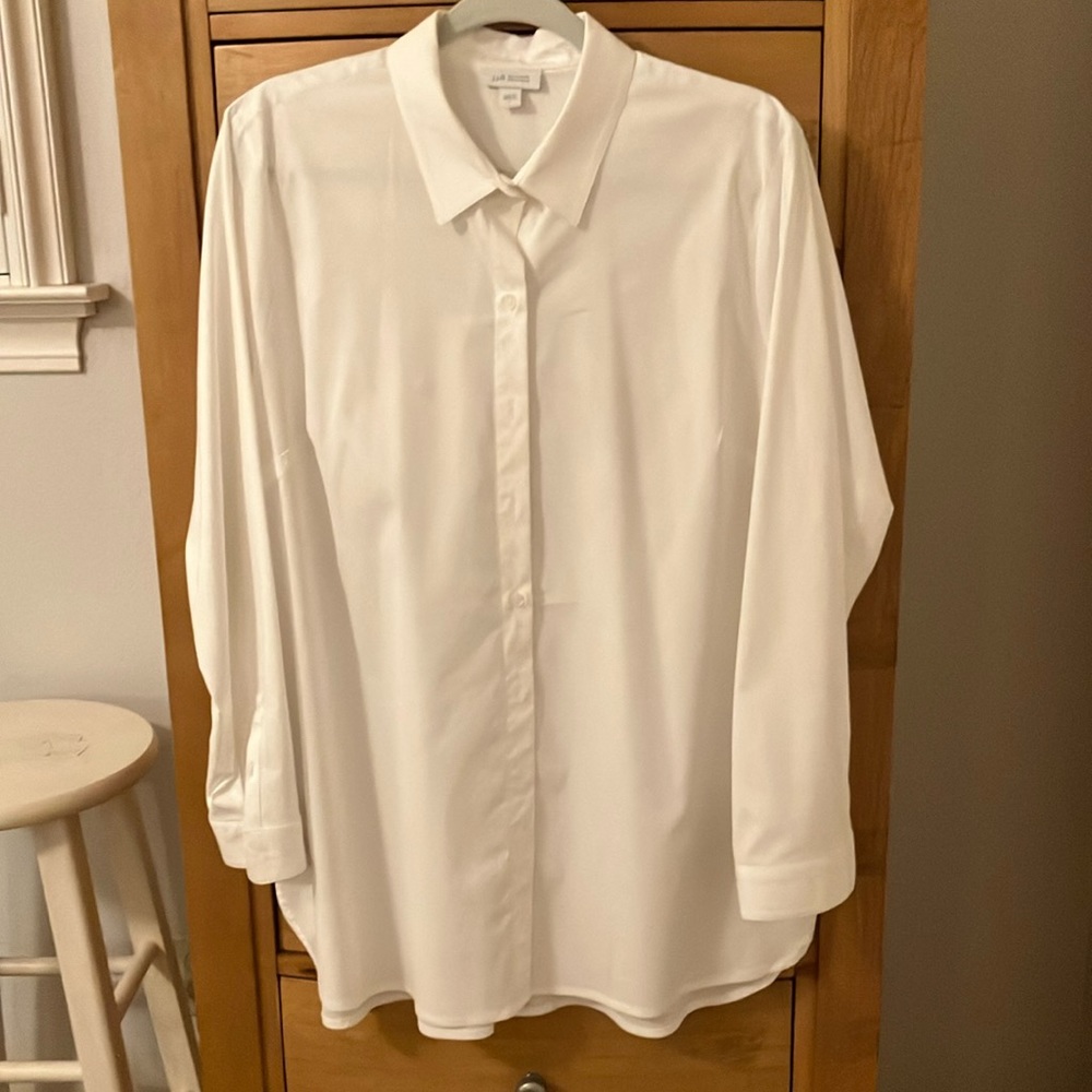 J.Jill white blouse size L